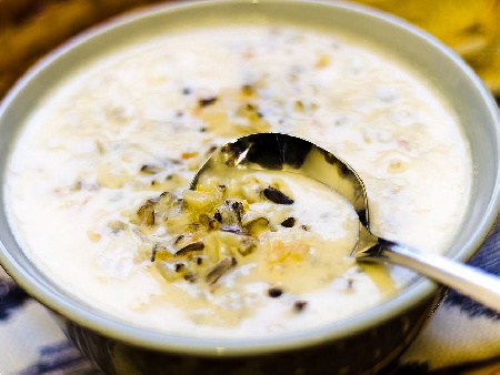 Пилешка млечна крем супа с ориз и мляко - снимка на рецептата